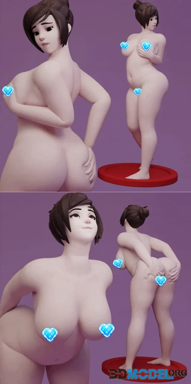 Mei (Overwatch) Pose1-2 – Printable
