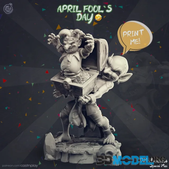 April Fools Treasure Goblin – Printable