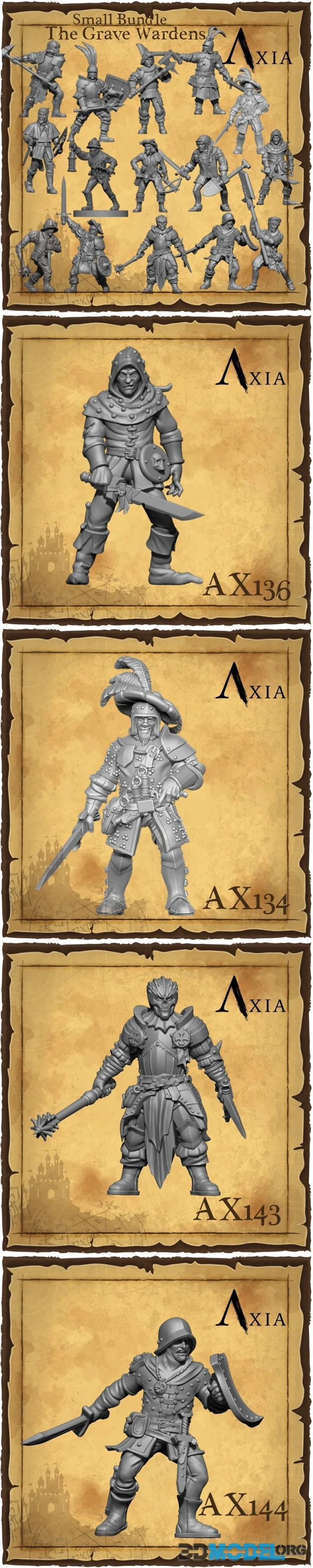 Axia - The Grave Wardens - Small Bundle – Printable