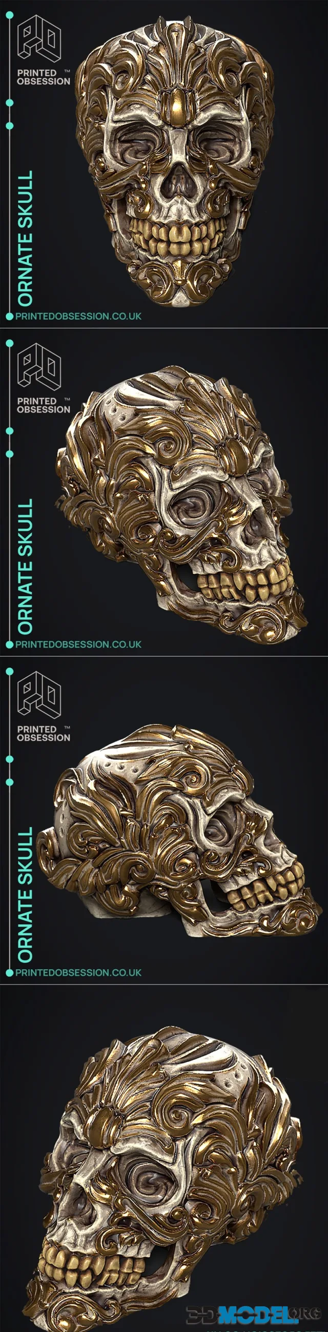 Rococo Skull – Printable