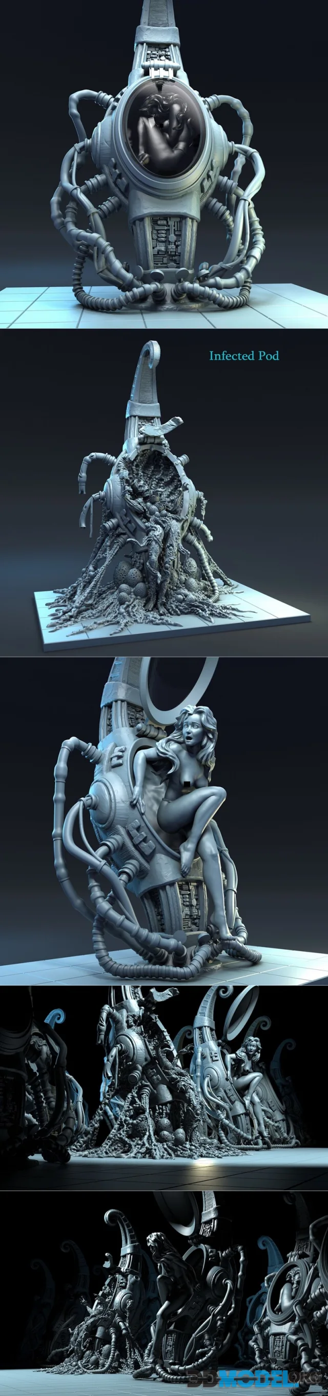 Waking Up To A Nightmare - Diorama – Printable