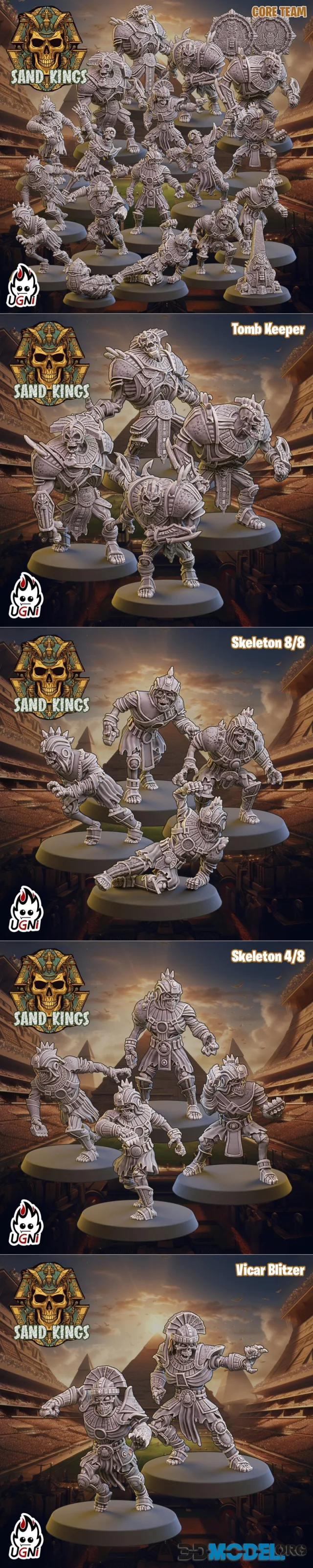UGNI Miniatures - Sand Kings Core – Printable