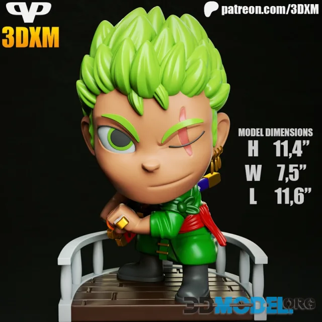 Zoro Chibi – Printable