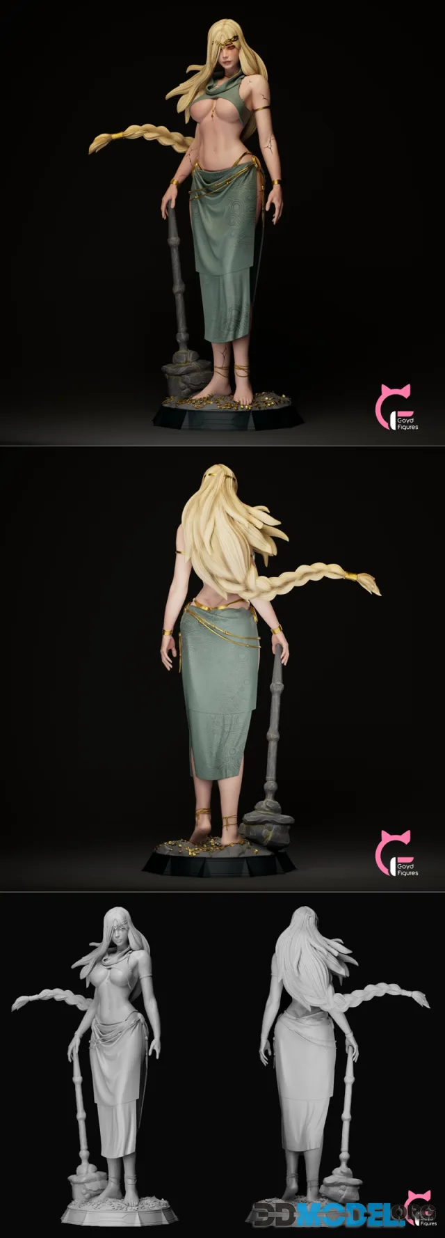 Goyd Figures - Queen Marika - Extra version – Printable