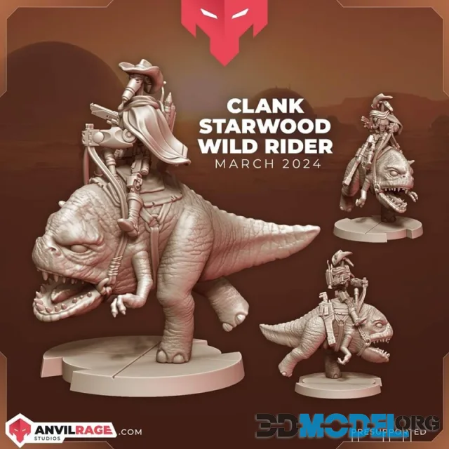Anvilrage Studios - Clank Starwood Wild Rider – Printable