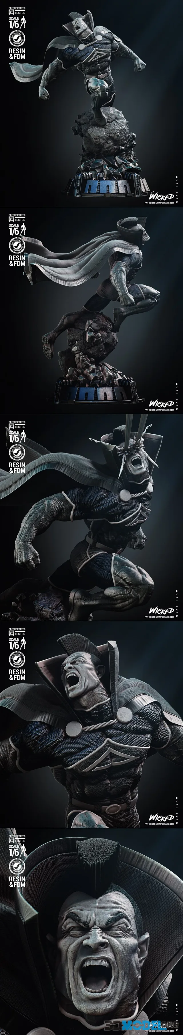 Wicked - Gladiator Sculpture – Printable