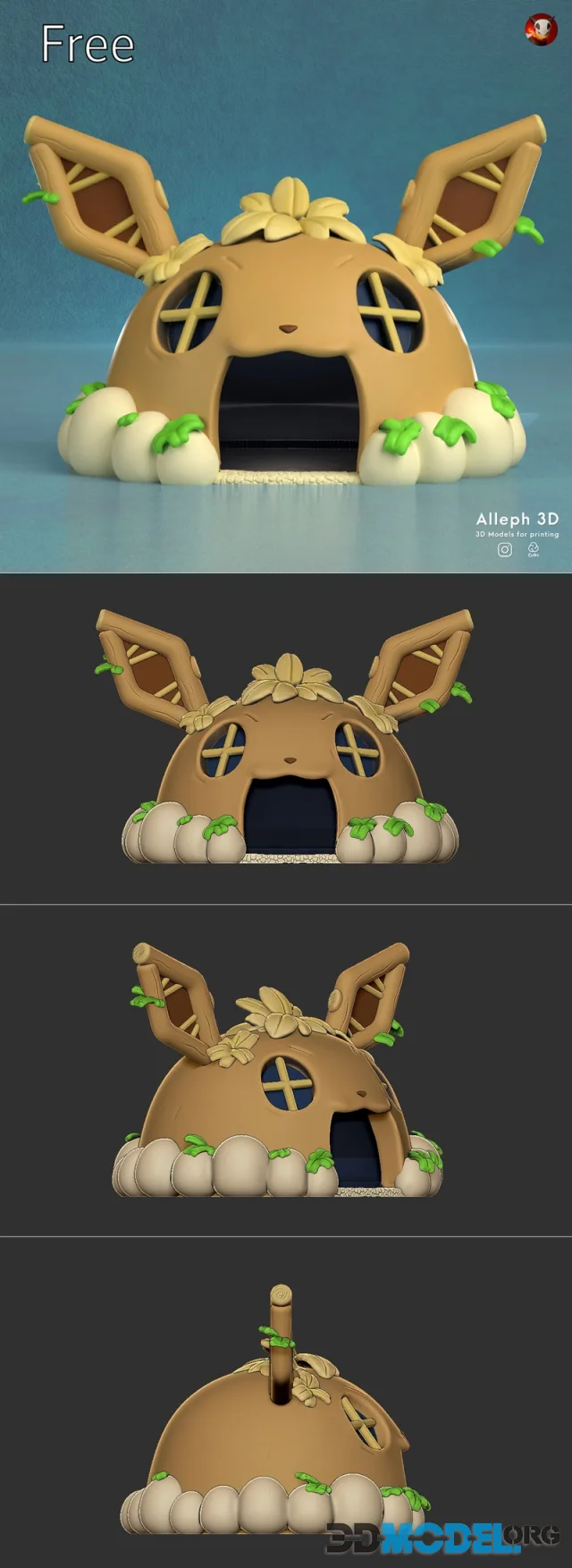 Pokemon eevee house – Printable