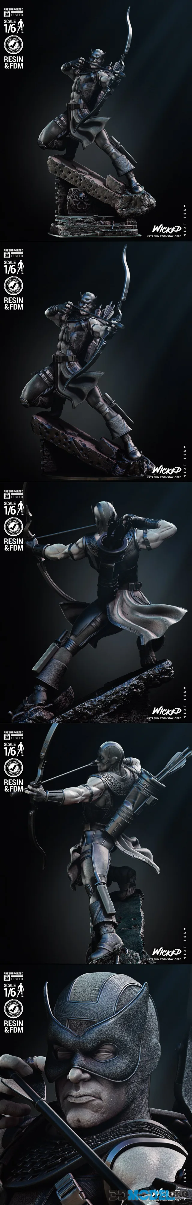 Wicked - Hawkeye Sculpture – Printable