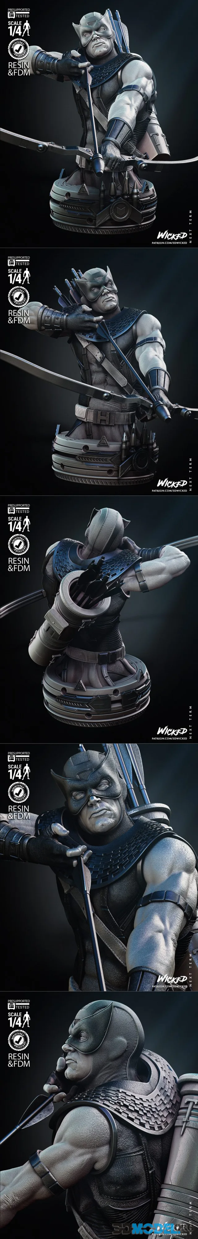 Wicked - Hawkeye Bust – Printable