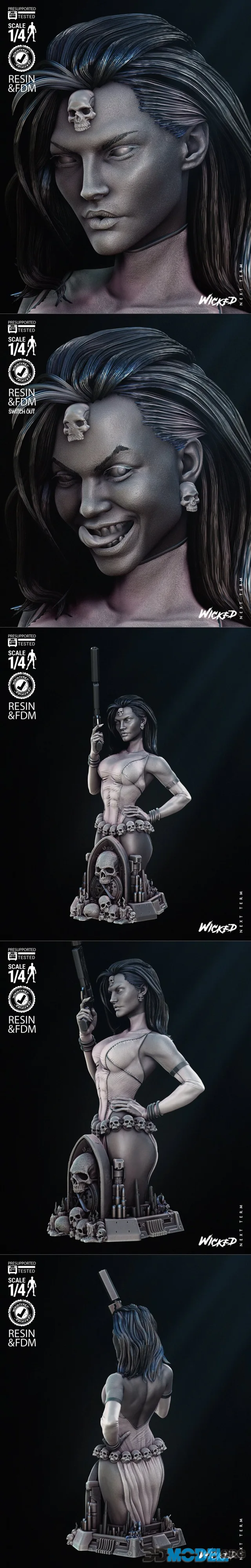 Wicked - Mystique Bust – Printable