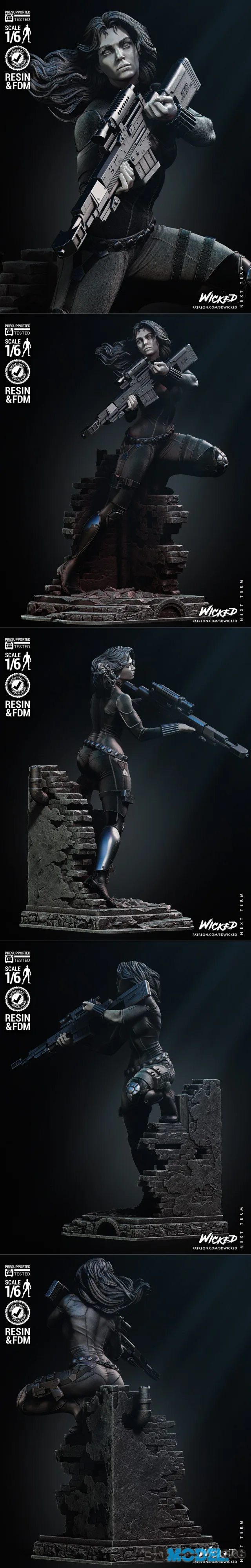 Wicked - Black Widow Scultpure – Printable