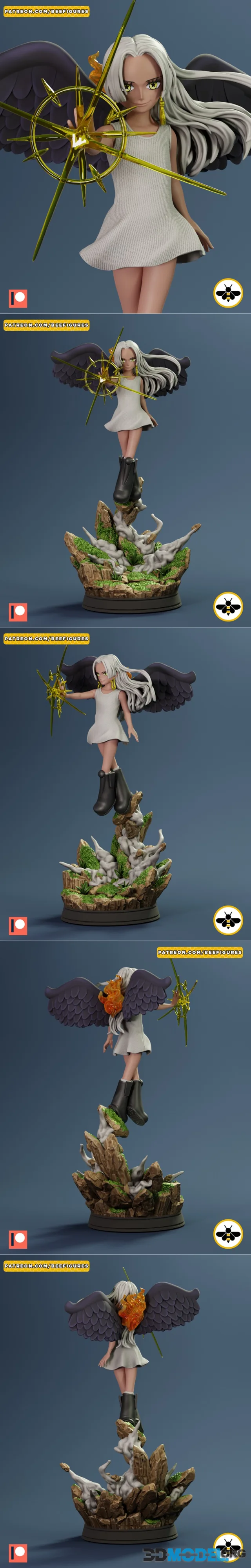 Bee Figures - S Snake - Boa Hancock Seraphim - One Piece – Printable
