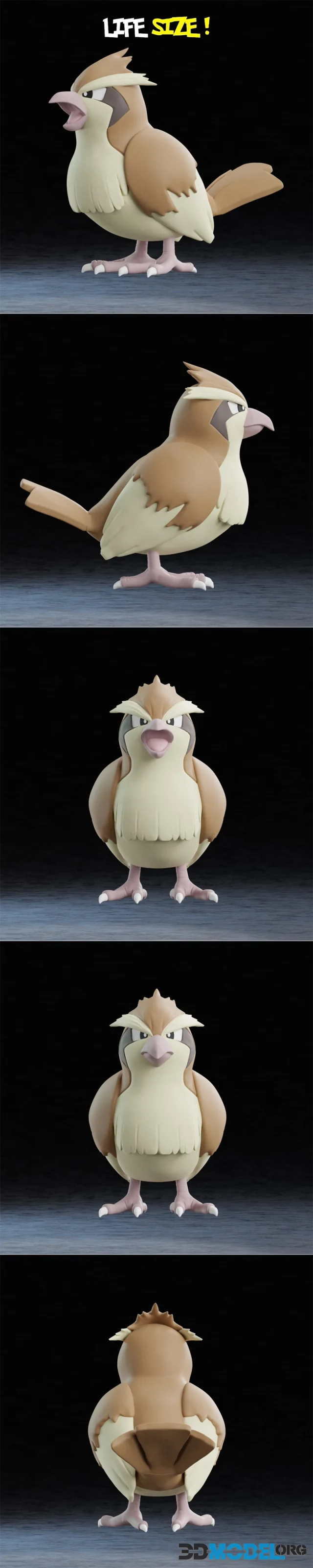 Yosh Studios - Life Size Pidgey – Printable