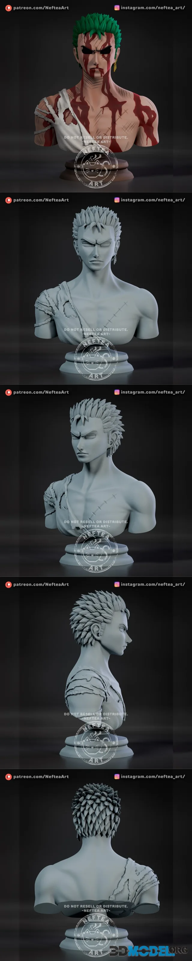 Neftea - Zoro Busto – Printable