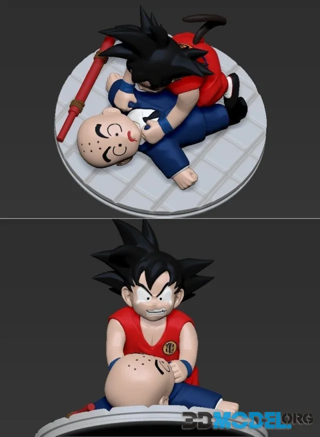 Krilin and Goku Frandemia Version – Printable