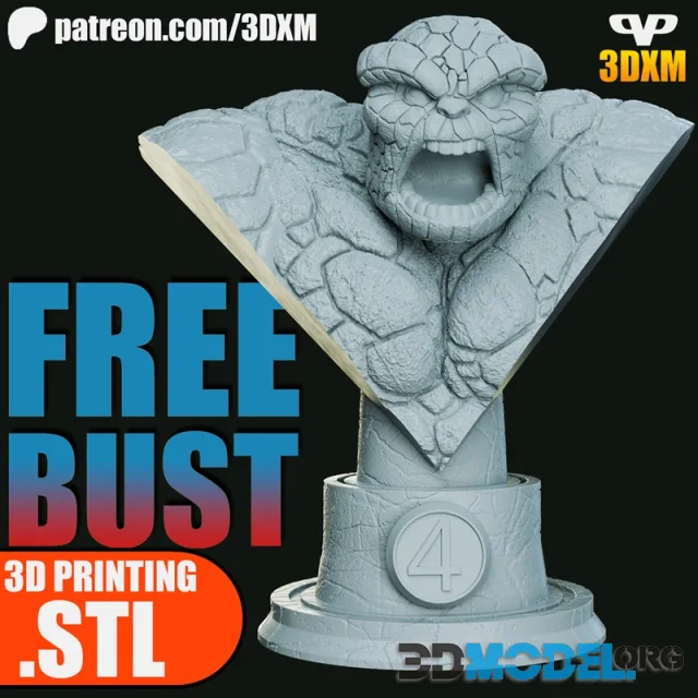 3DXM - The Thing Bust – Printable