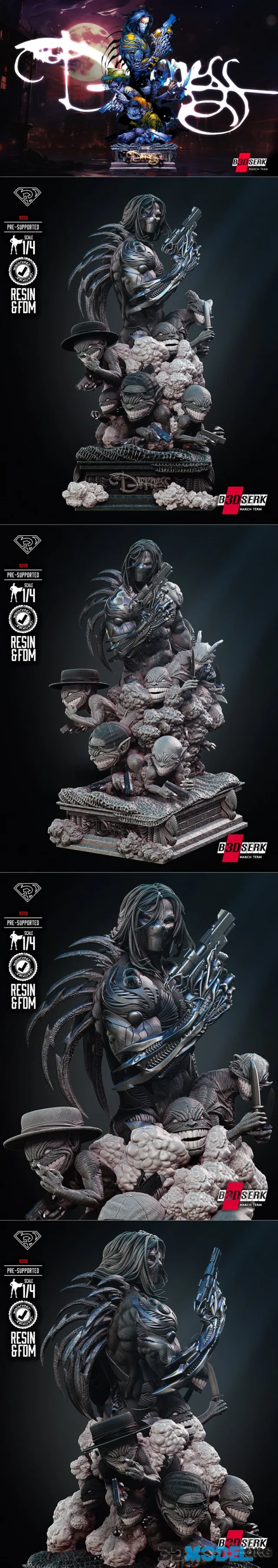 B3DSERK - Darkness Bust – Printable