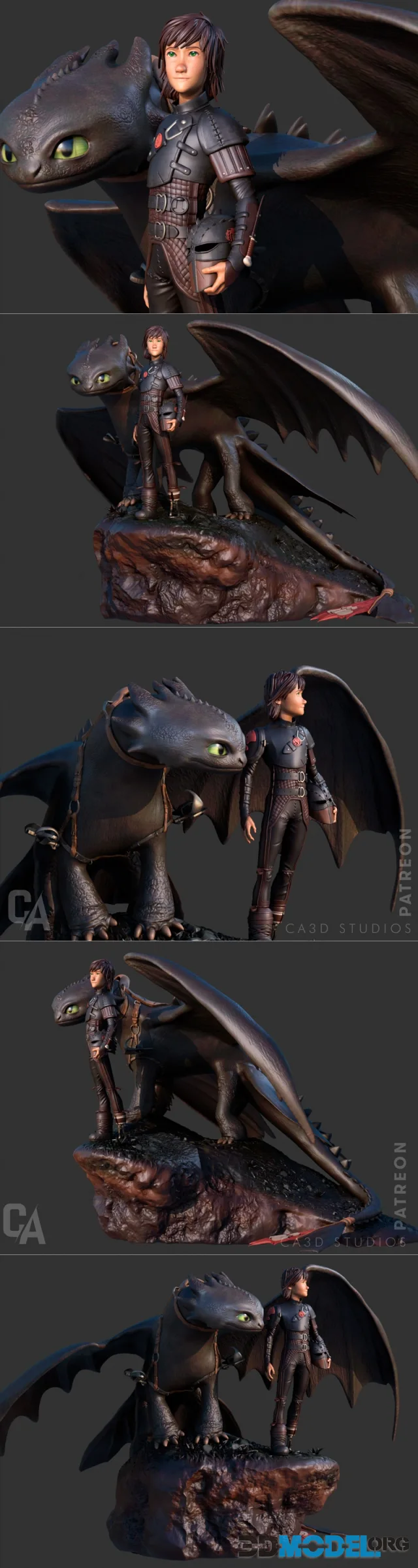 Ca 3d Studios - Toothless Hiccup – Printable