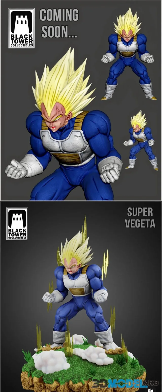 Black Tower Collectibles - Super Vegeta – Printable