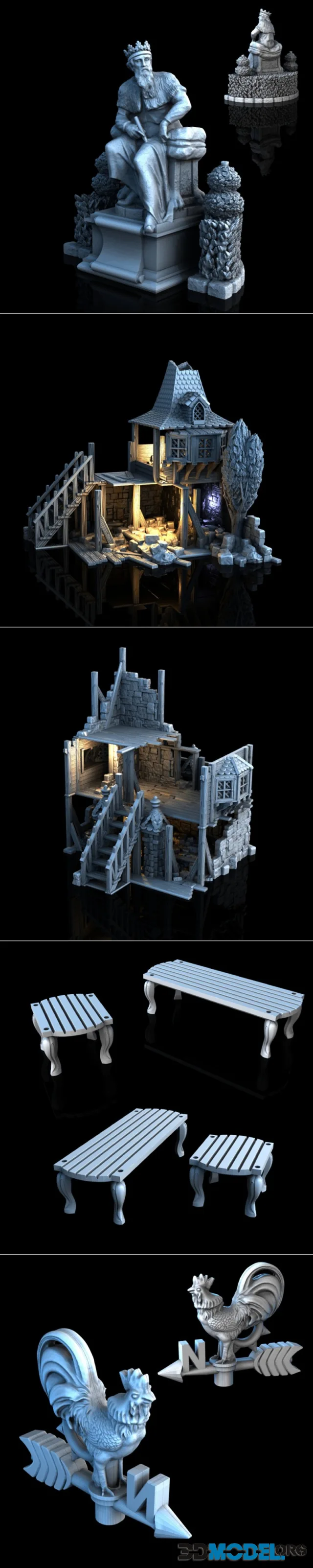 Medieval Town Set 3 KS – Printable