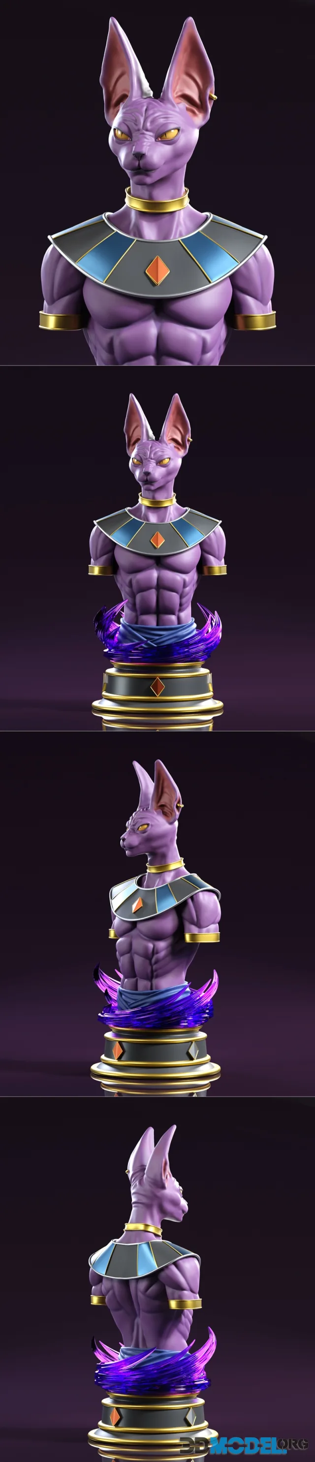 Beerus Sama Bust – Printable