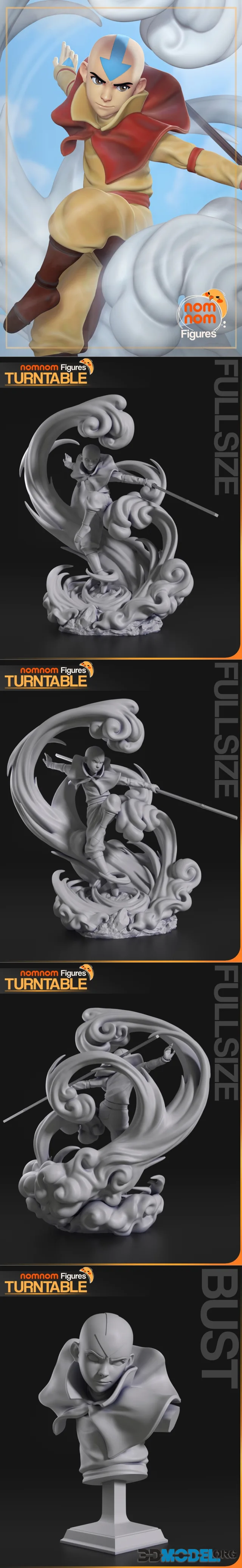Nomnom Figures - Aang from Avatar – Printable