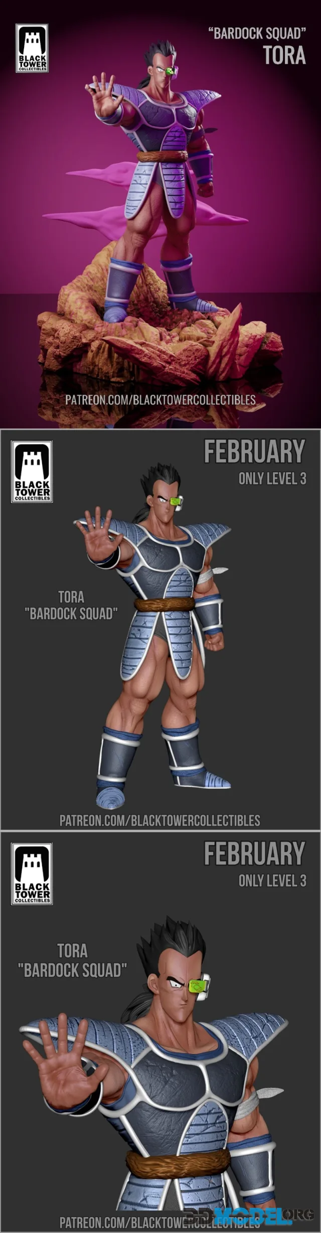 Black Towe Collectibles - Tora Bardock Squad – Printable