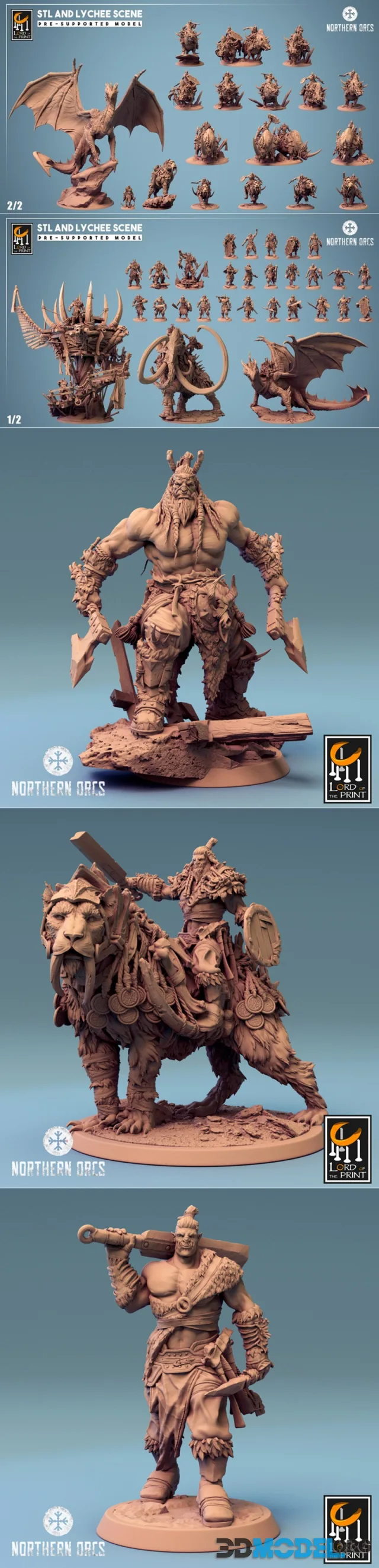 Lord of the Print - Northern Orcs April 2024 – Printable