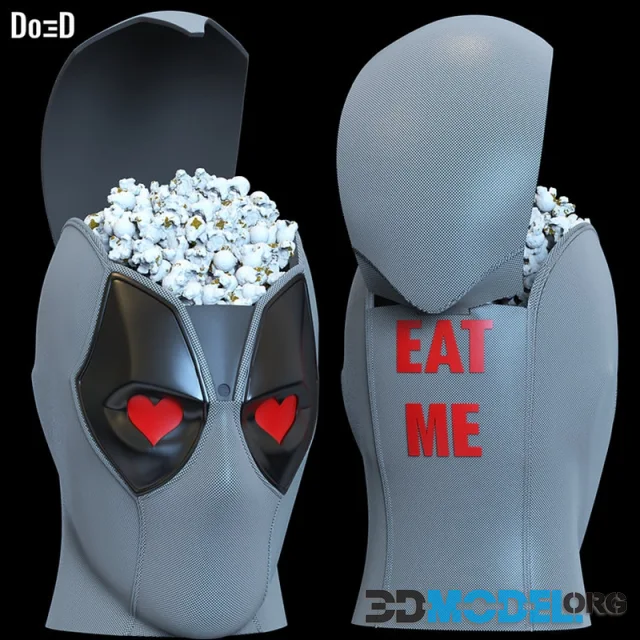 Deadpool Popcorn Bucket – Printable