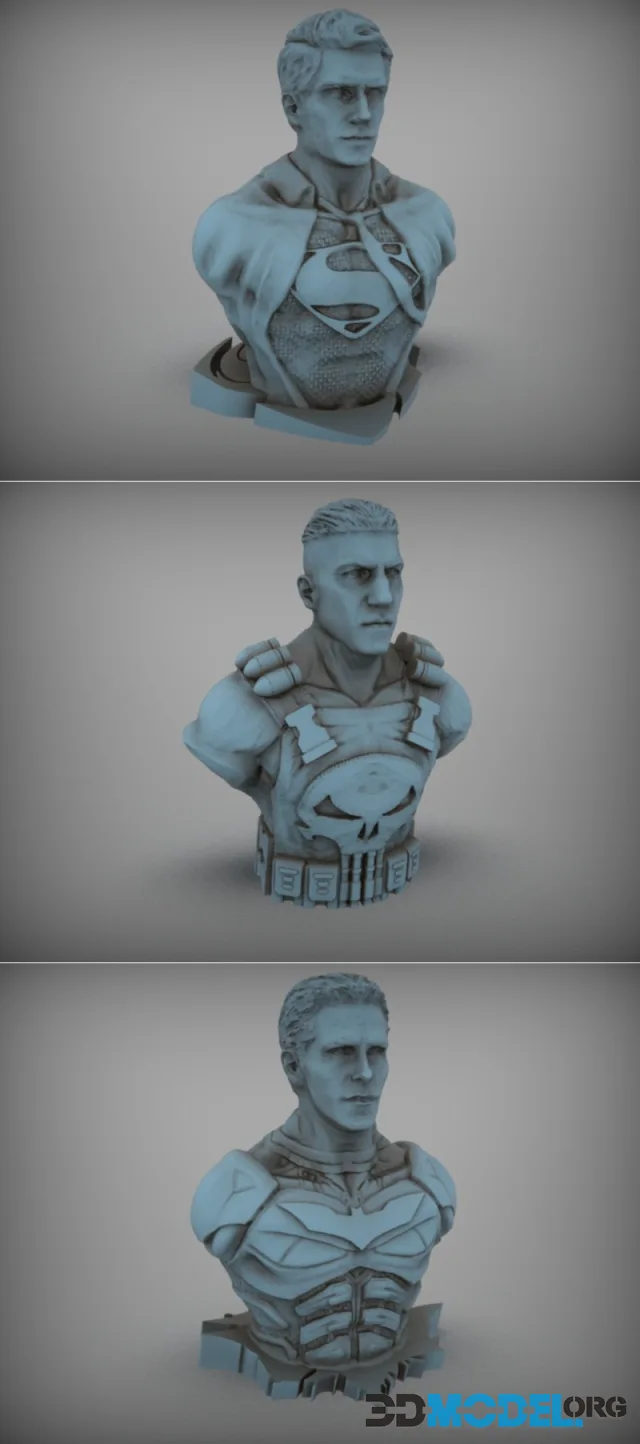 Superman and Punisher and Batman – Printable