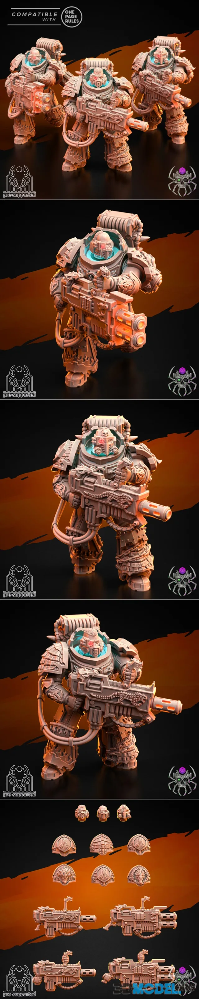 Flame Lizards Destroyers Squad – Printable