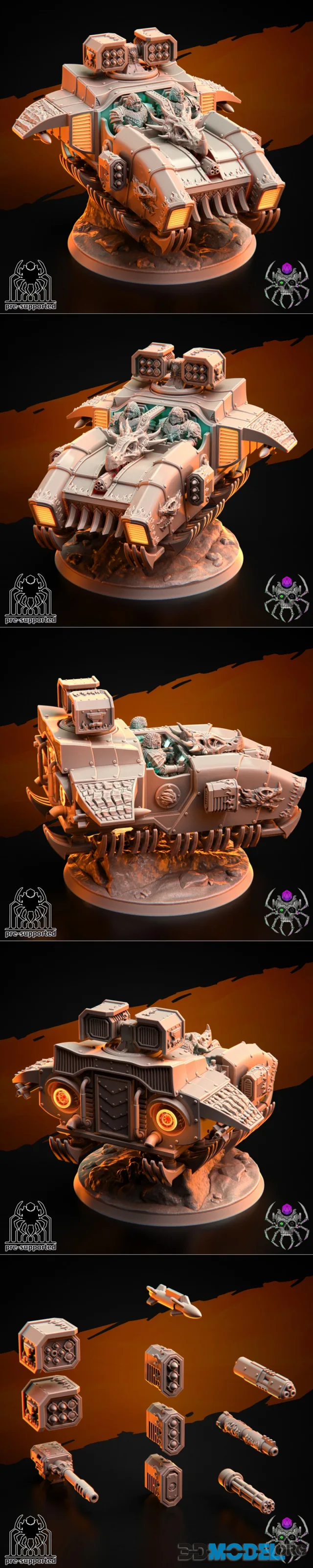 Flame Lizards Hover Speeder – Printable