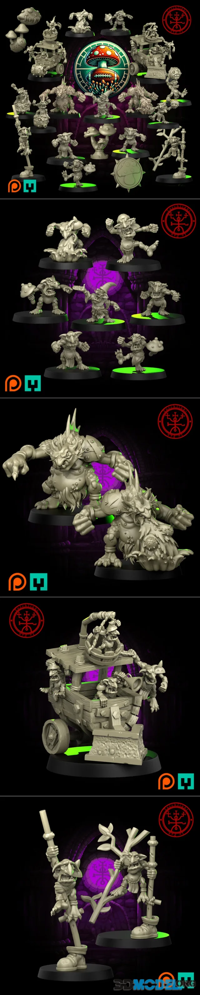 Torchlight Models - Torchlight Shrooms Of Doom – Printable