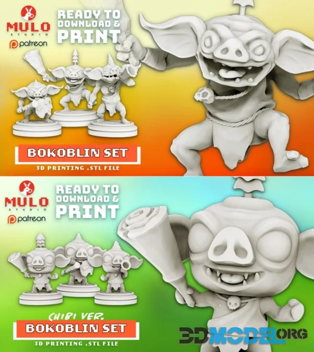 Bokoblin and Chibi Bokoblin – Printable