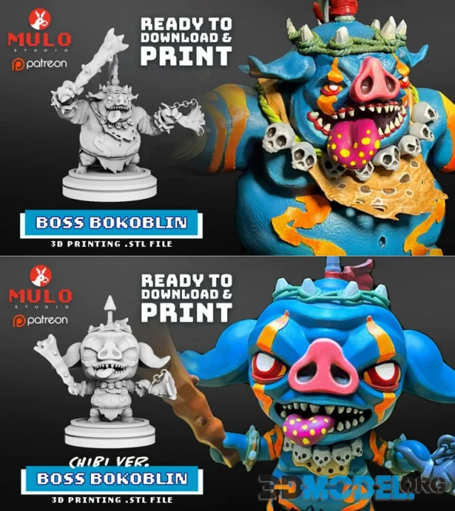 Boss Bokoblin and Chibi Boss Bokoblin – Printable