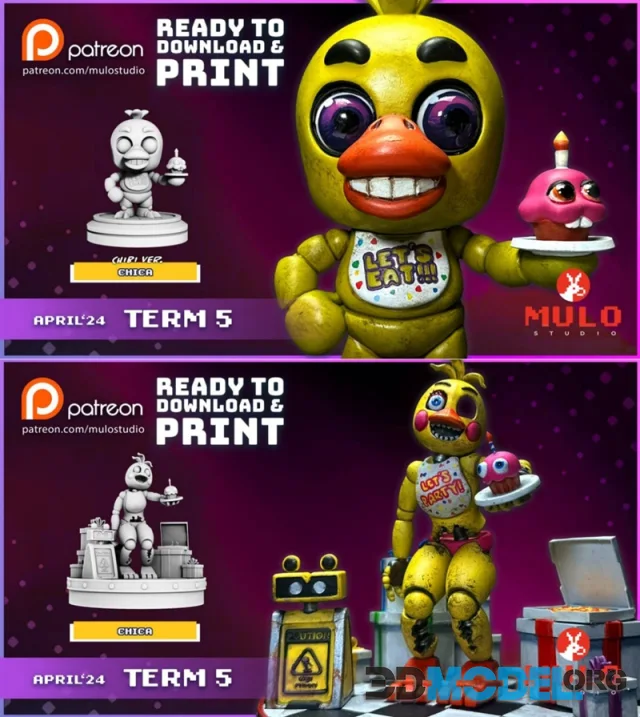 Chica and Chibi Chica – Printable
