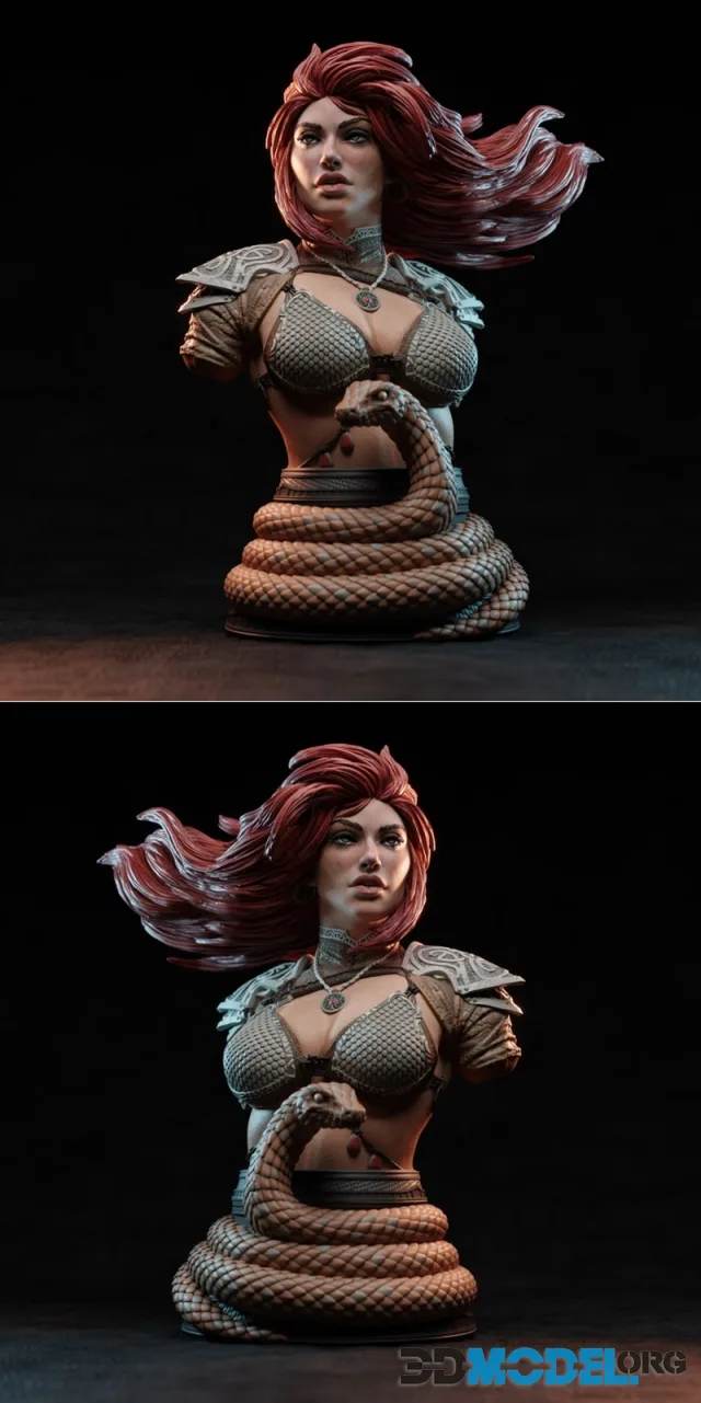 Red Sonja Bust – Printable