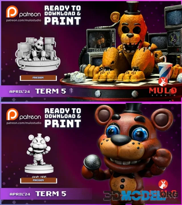 Freddy and Chibi Freddy – Printable