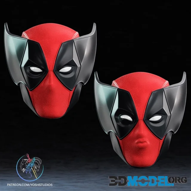 3D Model – Wolverine Deadpool Mask – Printable