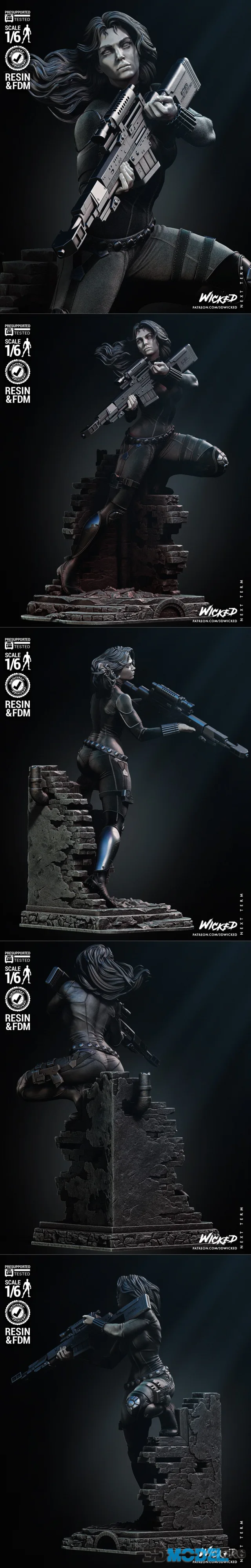 Wicked - Black Widow Sculpture – Printable
