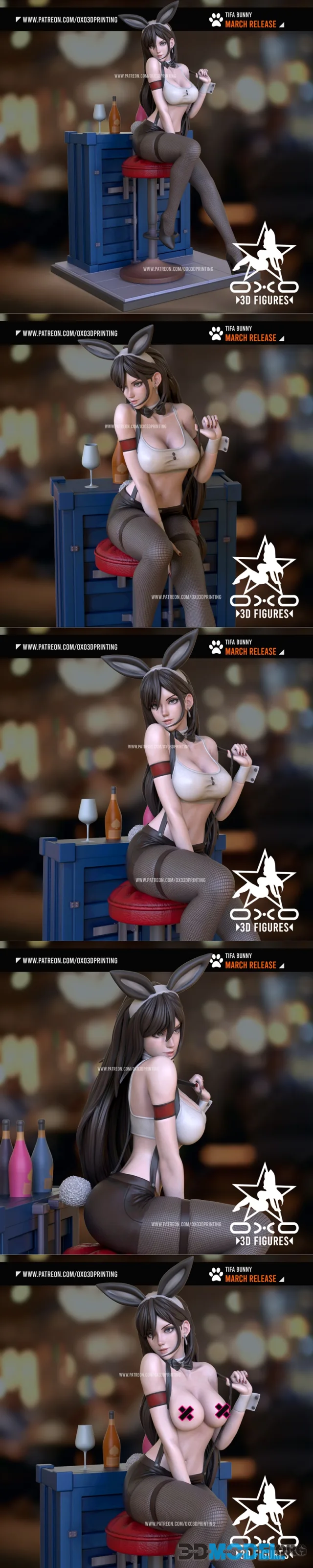 OXO3D - Tifa Bunny – Printable