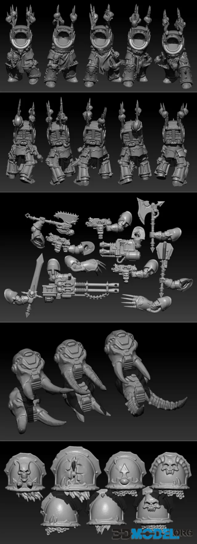 Chaos Terminators Scan Organized – Printable