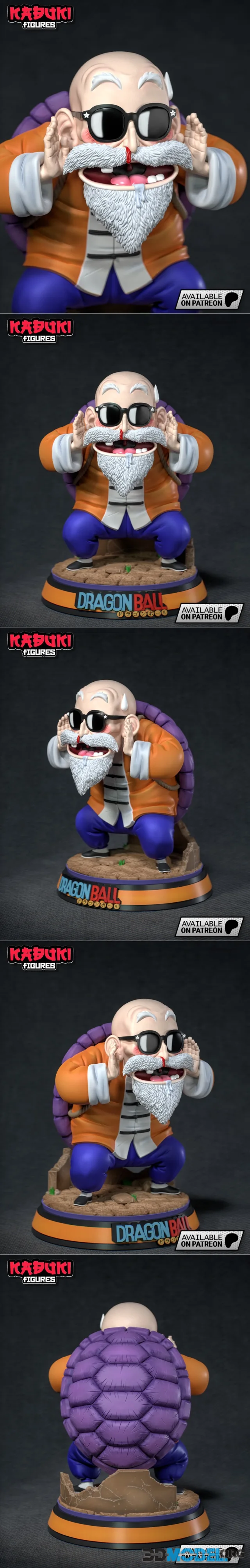 Kabuki Figure - Maestro Roshi – Printable