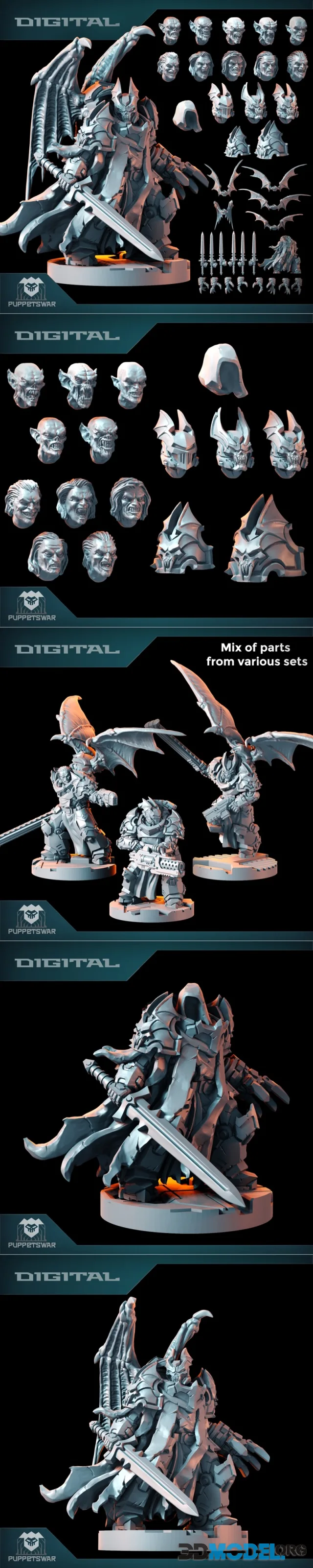 Puppetswar Miniatures - Vampire Pack – Printable