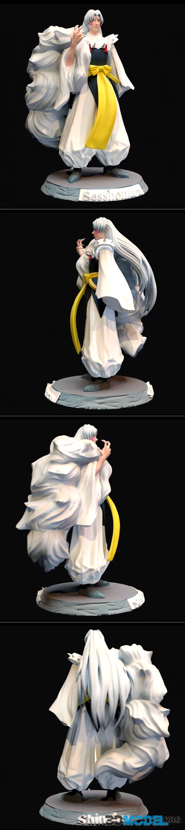 Sesshomaru Digital sculpture – Printable