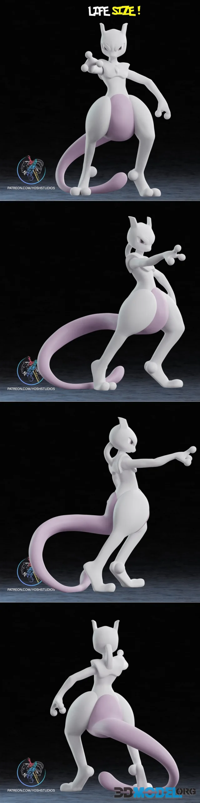 Life Size Mewtwo – Printable