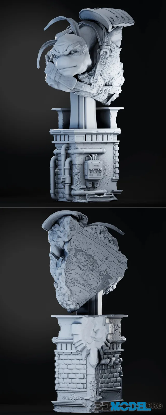 ZEZ Studios - Leonardo TMNT Bust – Printable