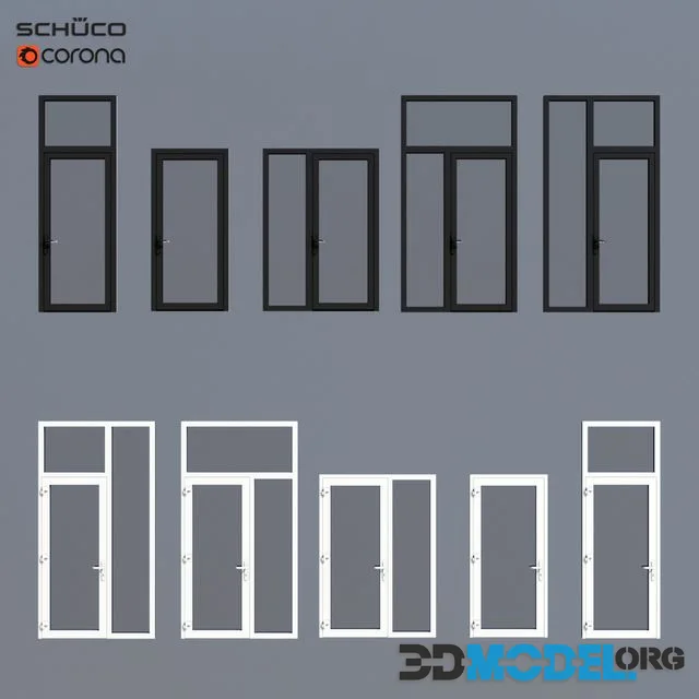 Aluminum doors Schuco