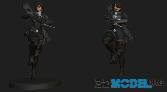 Anime Figurine (Based On Robot Jones Concept) – Pistol