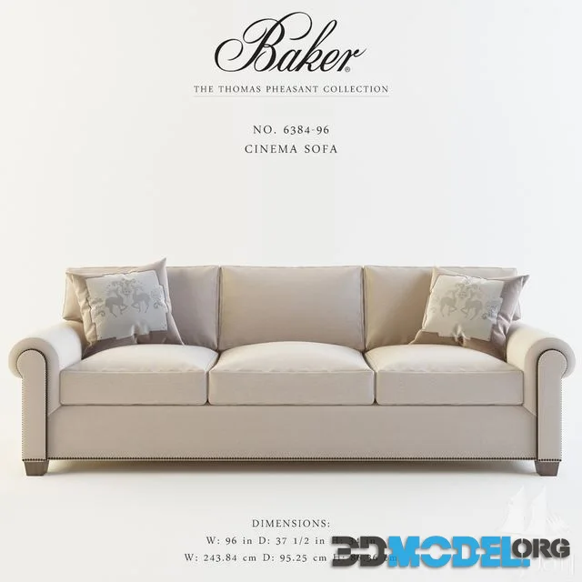 BAKER_CINEMA SOFA_No 6384-96